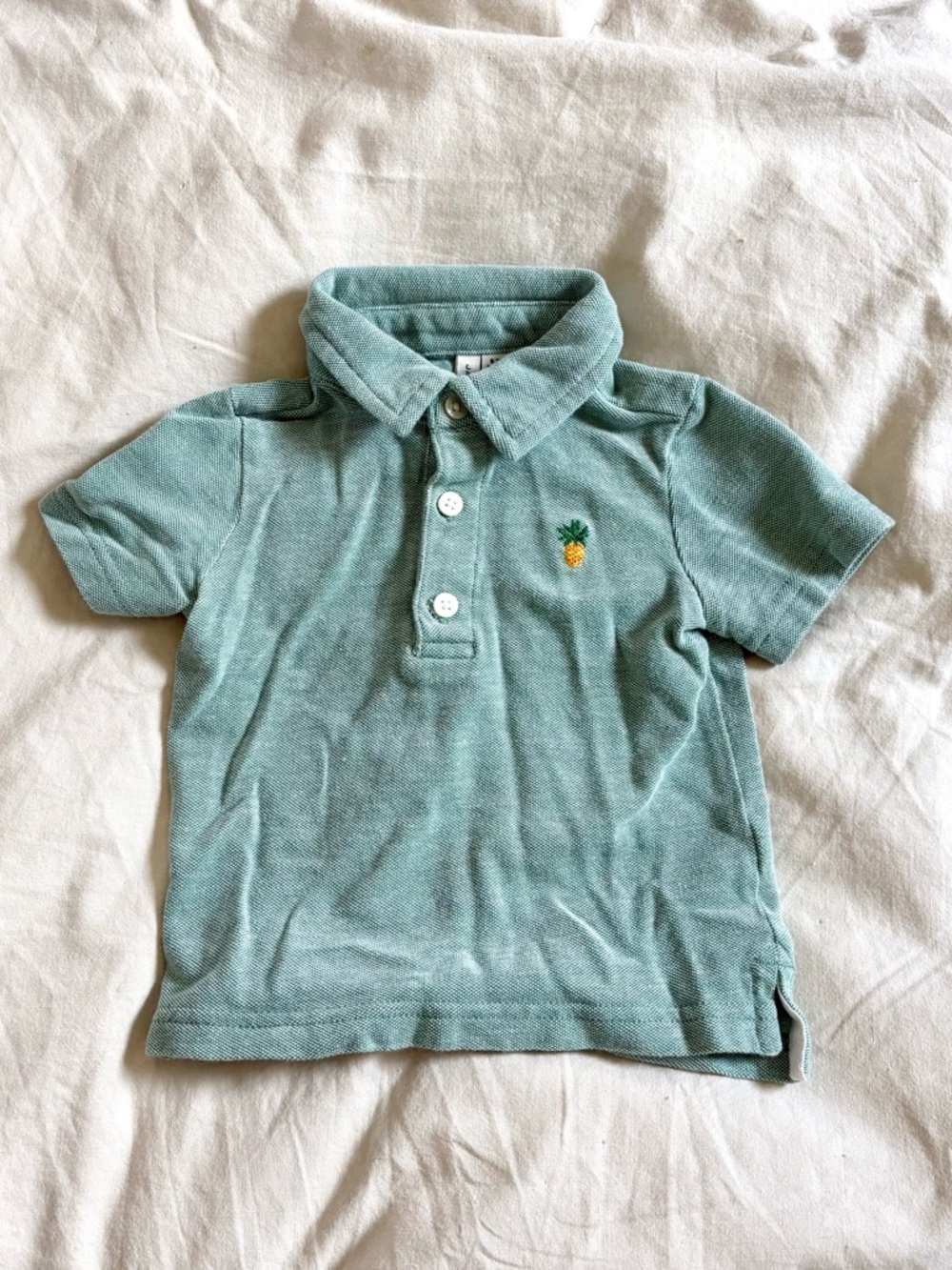 Janie and Jack 100% Cotton Pineapple Pique Polo size 6-12 months